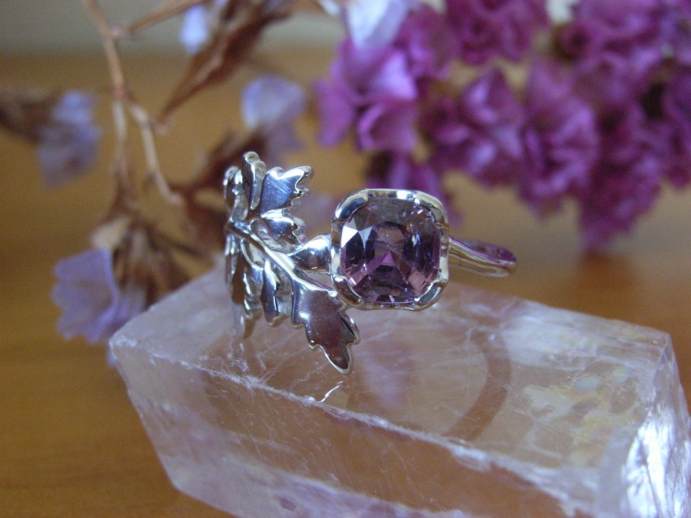 SVパープルスピネル　ボタニカルリング
