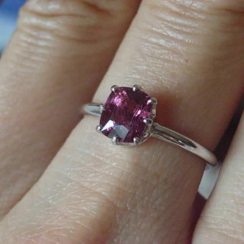 SV訳ありスピネルリング（パープルレッド） 指輪・リング