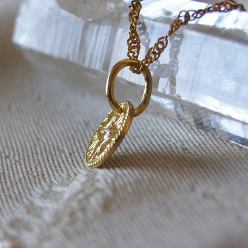 K24洋彫りペンダントトップ ペンダントトップ フラワーストーン 通販