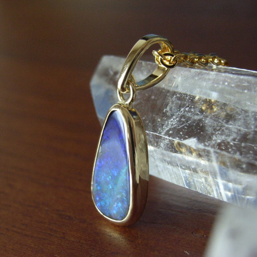 K18ボルダーオパール・ペンダントトップ ペンダントトップ