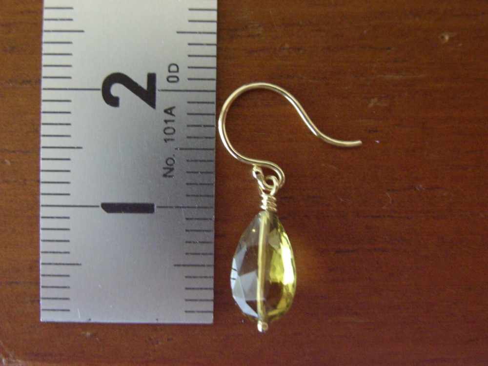 K18イエローブラウントルマリンピアス