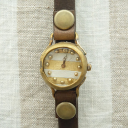 まるい時計 w-shima white n R006 2枚目の画像