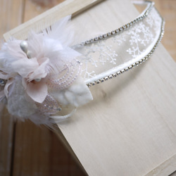 Lace bridal millinery headband +Romantic+ 4枚目の画像