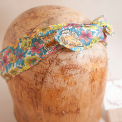 Pin-up girl wired headband - Liberty of London cotton lawn 2枚目の画像