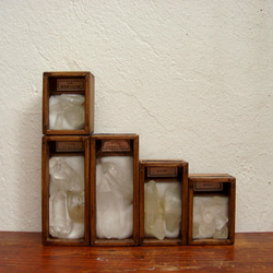 産地別水晶（クォーツ）標本箱縦型その2。 5枚目の画像