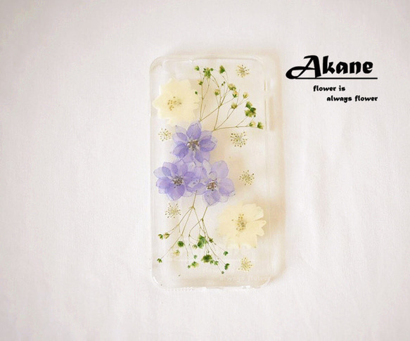 花物語「癒花」/Flower Case/押し花ケース/【iphone&xperia&Galaxy対応】 3枚目の画像