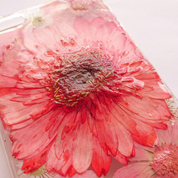 花物語「赤花」/Flower Case/押し花ケース/【iphone&xperia対応】 3枚目の画像