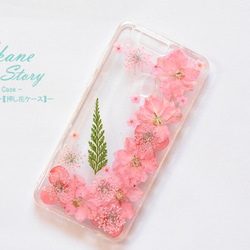 新作.花物語「淡春」/Flower Case/押し花ケース/【iphone&xperia&Galaxy対応】 3枚目の画像