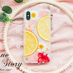 花物語「早夏」/　Flower Case　/　押し花ケース　/ スマホケース iPhone ケース 4枚目の画像