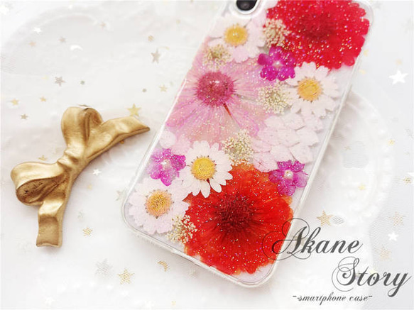 [数量限定] 花物語「彩花✨/3」/　Flower Case　/　押し花ケース　/ スマホケース iPhone ケース 5枚目の画像