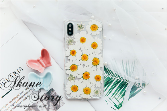 お花詰め合わせ押し花♪ / 押し花ケース / スマホケース iPhone ケース 