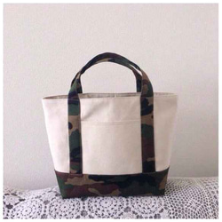 8号帆布とカモフラのトートバッグ*s迷彩柄 トートバッグ mh 通販