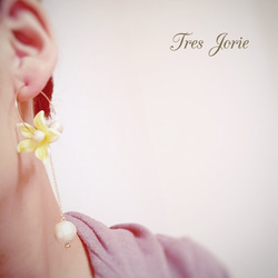 flower hoop pierce 〜yellow〜 第2張的照片