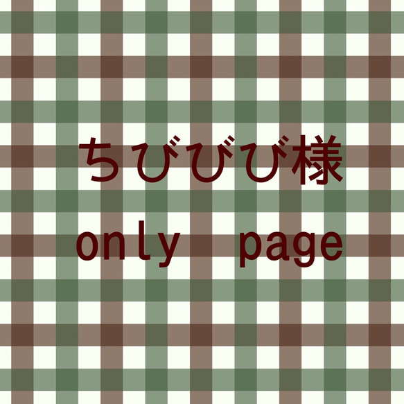 ちびびび様専用ページ 1枚目の画像