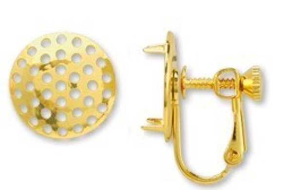 波爾多×米色成人可愛的珠寶耳環 第3張的照片