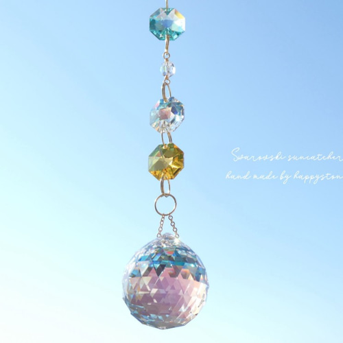 ビタミンカラー*スワロフスキーのみ使用のサンキャッチャー サン
