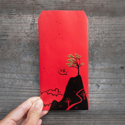山人系 山景福字燙金 刺繡立體紅包袋 款式一 單入 第2張的照片