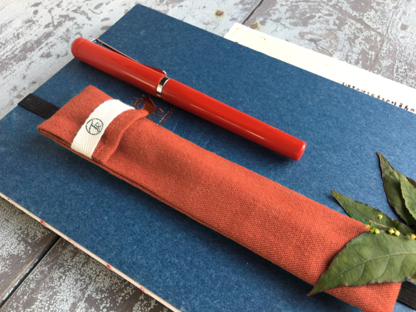 濁河携帯用ペンケース  レッドシリーズ   portable pen case Red Series 4枚目の画像