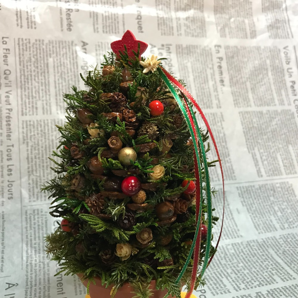 【X'mas】　北欧の森の 小さなツリー　（新作・一点限定） 2枚目の画像