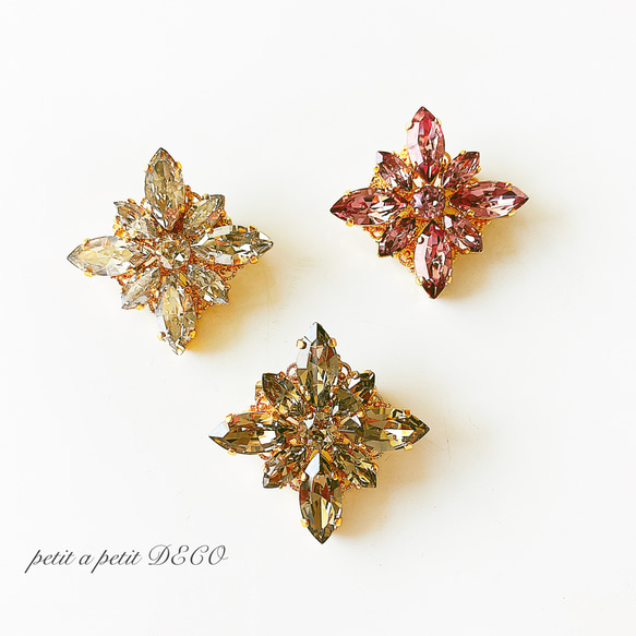 Swarovski®︎ 胸針(大) 鐵線石 [古粉紅色] 附贈禮盒 第9張的照片