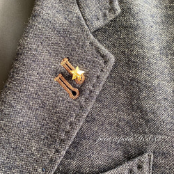 Creema限定 国内送料無料　スワロフスキー® ブローチ Étoile リース型&ピンブローチセット ギフトボックス付 3枚目の画像