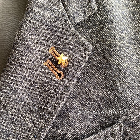 Creema限定 国内送料無料　スワロフスキー® ブローチ Étoile リース型&ピンブローチセット ギフトボックス付 3枚目の画像