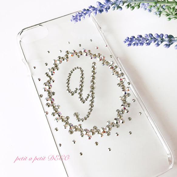 非常感謝 ♡ ** iPhone mini SE 第 3 代 ~ 5 ** Swarovski®︎ 大寫字母智能手機保護套 第1張的照片