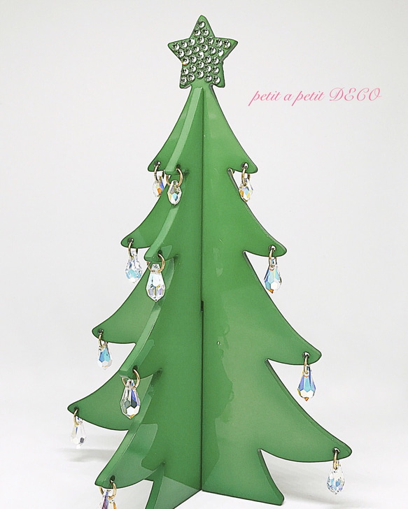 施華洛世奇搖曳珠寶桌面聖誕樹 第4張的照片