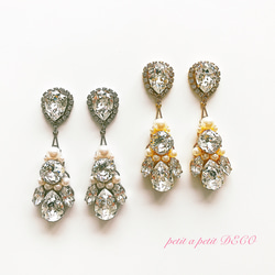 [國內免運費] Total Swarovski® Pearl and Bijou Glittering 婚禮耳環 / 耳環和項鍊 第5張的照片