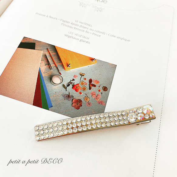SWAROVSKI ヘアクリップ 60×4mm PA ワンカラー スワロフスキー