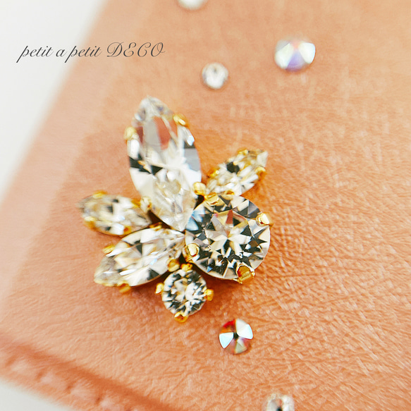 感謝您的多次再次上架♡兼容主要型號Swarovski®︎ Bijou筆記本智慧型手機保護殼“Fleurette” 第4張的照片