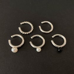 ◇ twist ◇ シルバーのイヤーカフ　silver ear cuff 5枚目の画像