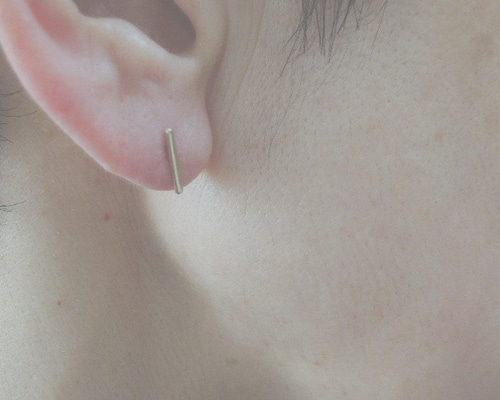 10K スタッドピアス 10k stick スタッドピアス ピアス（スタッド・一粒） franny