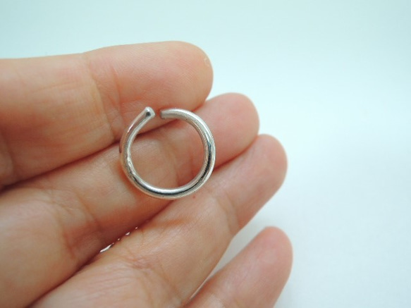 ◇ curl ◇ スタッドピアス silver 5枚目の画像