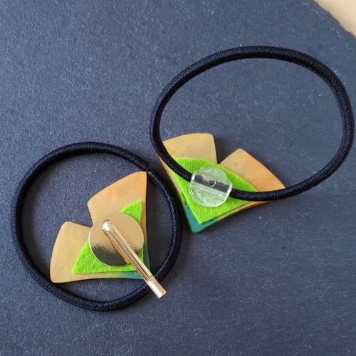 秋デザイン いちょうのヘアゴム 秋デザイン いちょうのヘアゴム 楽天