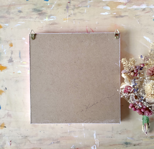 「桜の花につつまれて」コルクボードの原画＊アートパネル 10枚目の画像