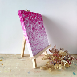 「桜の花につつまれて」コルクボードの原画＊アートパネル 5枚目の画像