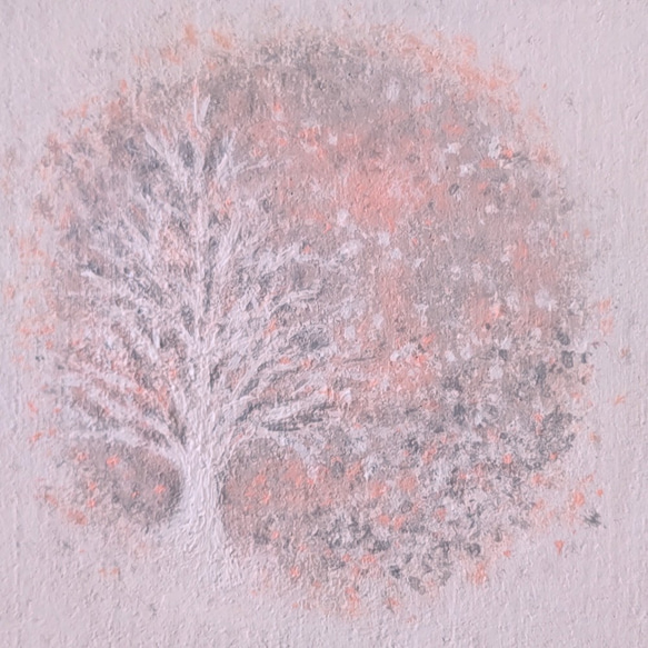 「樹氷＊やさしい冬の陽」コルクボードの原画＊アートパネル 3枚目の画像