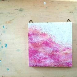 「桜色の風景」コルクボード＊原画＊インテリア(壁飾り) 1枚目の画像