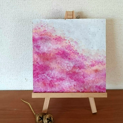 「桜色の風景」コルクボード＊原画＊インテリア(壁飾り) 4枚目の画像