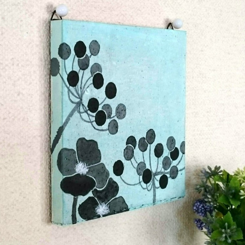 ミントグリーン＊北欧（a）コルクボード＊原画＊インテリア(壁飾り
