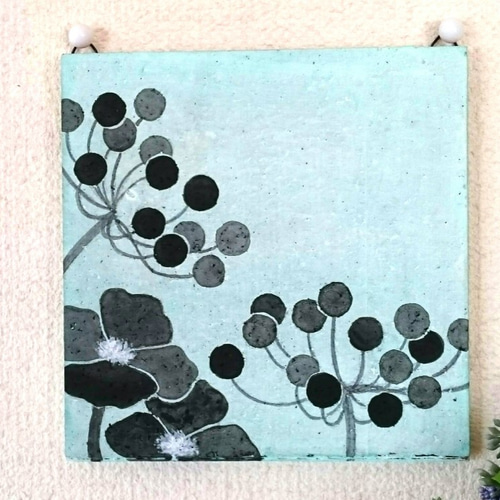 ミントグリーン＊北欧（a）コルクボード＊原画＊インテリア(壁飾り