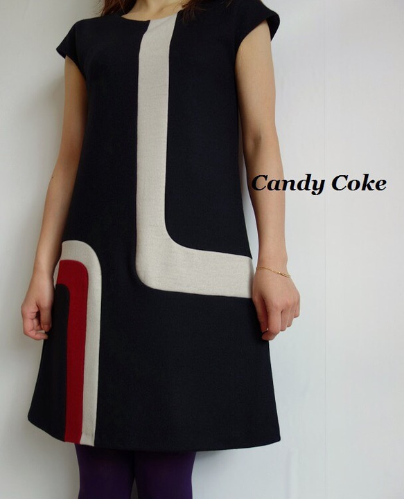 ♢スクエアワンピース♢ BK　CandyCoke 5枚目の画像