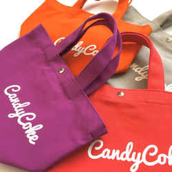 ◉SALE◉ 【販売終了】 ミニトートバッグ サブバッグ ランチバッグ　CandyCoke 2枚目の画像