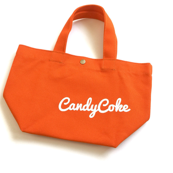 ◉SALE◉ 【販売終了】 ミニトートバッグ サブバッグ ランチバッグ　CandyCoke 3枚目の画像