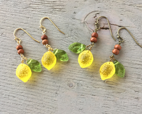 lemonピアス ピアス（フック・チェーン） blue93 通販 5962251｜Creema
