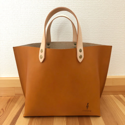 レザークラフトキット】2色から選べる 手縫いの本革miniトート キット