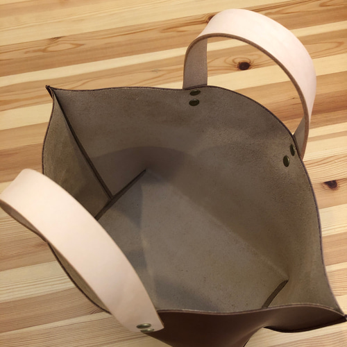 ハンドメイド　オーダー本革ブラウントートバッグ カードケース付き 4369df3d-1a78-4ef3-83cc-