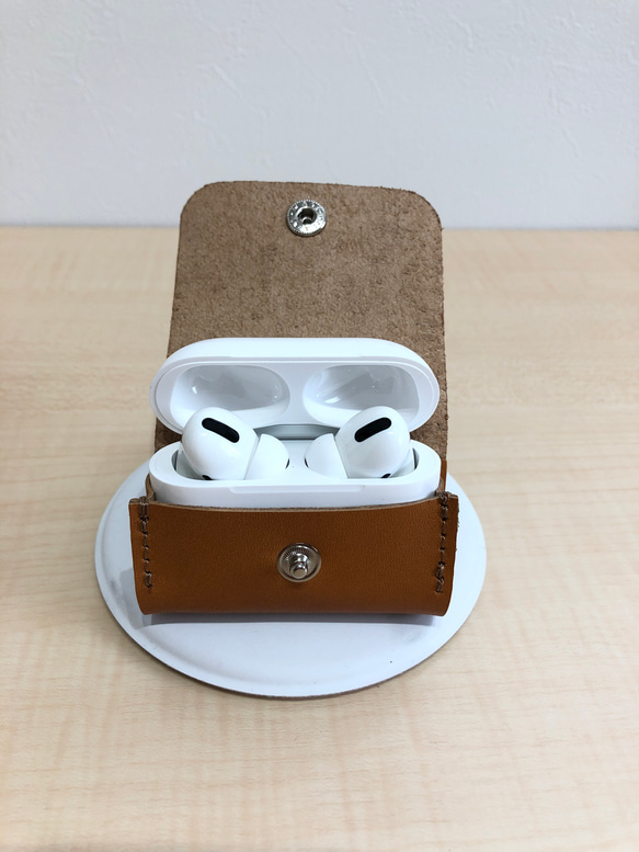 AirPods Proケース　エアポッズプロケース　本革 5枚目の画像