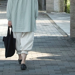 国産ダブルガーゼ 100% パフ バルーンパンツ ※選べる９色 3枚目の画像